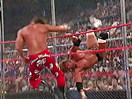 WWE历年地狱牢笼赛60秒精华！2004年兄弟厮杀赛-HBK大战HHH(2014.10.23) - 狂野角斗士