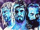 WWE选手画布！艺术家手画道夫齐格勒&赛斯罗林斯&埃里克罗温霸气形象(2014.12.09) - 狂野角斗士