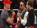 【中文解说】WWE正义王者霸王举鼎模式全开！约翰塞纳vs米兹vs迪安布罗斯(201