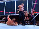 【中文解说】WWE最强五巨头钢铁牢笼赛！兰迪奥尔顿vs赛斯罗林斯vs迪安布罗斯