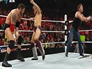 【中文解说】WWE群星大战！迪安布罗斯vs科迪罗兹vs道夫齐格勒vs丹尼尔布莱恩