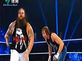【中文解说】WWE罗曼雷恩斯联手狂傲神君教训邪恶教主！迪安布罗斯vs布雷怀亚
