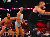 【中文解说】WWE约翰塞纳引发三天王大战！大力士鲁瑟夫vs安东尼奥塞萨罗vs凯